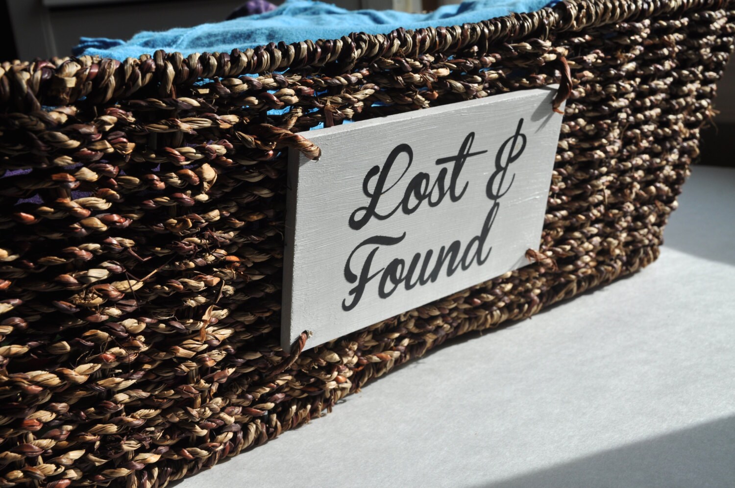 WOODEN BASKET LABEL Personalized Home Organization Lost and Etsy