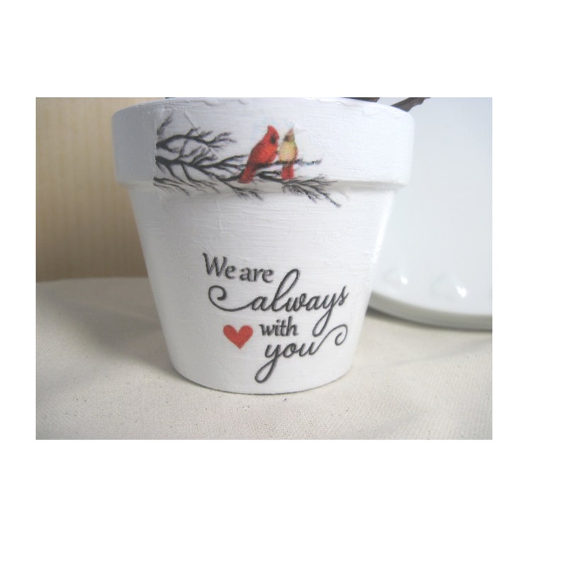 Cardinal gift Cardinal succulent planter pot Cardinal plant pot Memorial plant pot