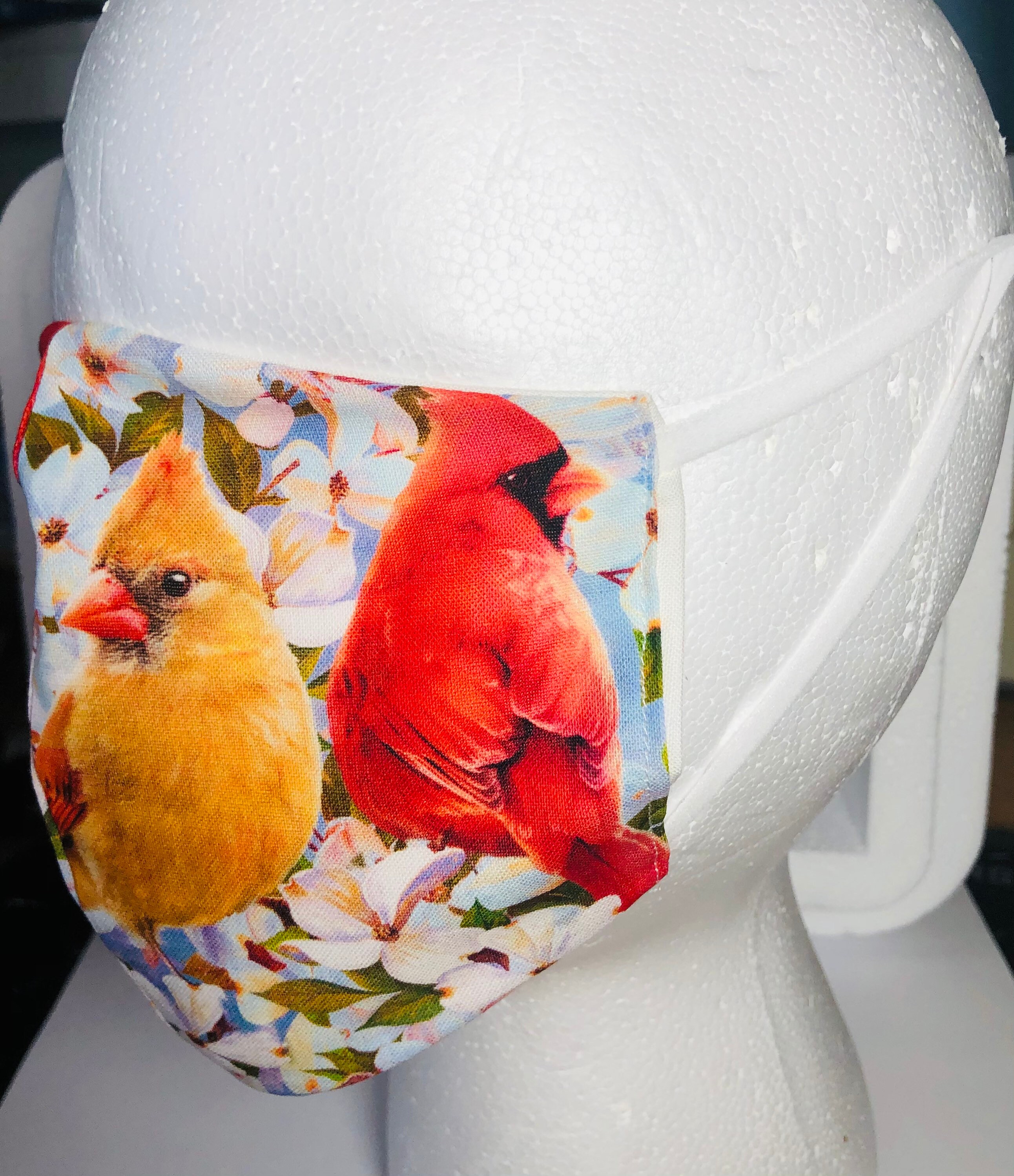 Cardinal face mask cardinal face covering cardinal adult Etsy