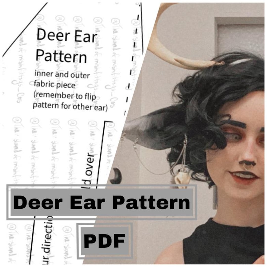 Deer Ear Cosplay Pattern - Etsy