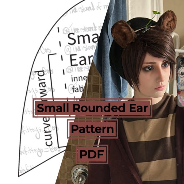 Short Round Ear Cosplay Pattern