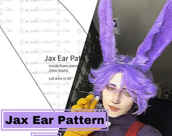 Jax The Amazing Digital Circus Rabbit Ear Cosplay Pattern (PDF)