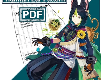 Tighnari Ear Cosplay Pattern