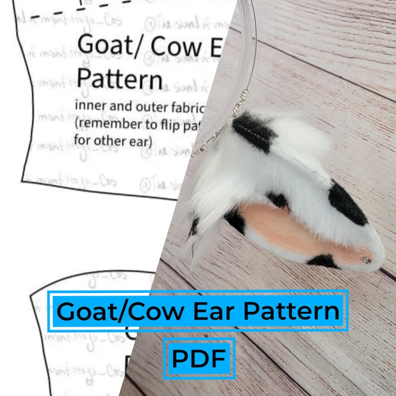 Cow Ear Patterns - Etsy