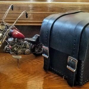 Sissybar Bag, Motorcycle Bag, luggage Rack Bag, Leather Sissybar bag