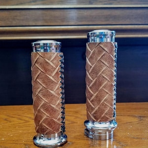 Herringbone Embossed Motorcycle Hand Grips