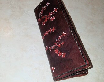 Woman's Cherry Blossoms Wallet, for purse, credit card and currency bilfold, for handbag, for clutch