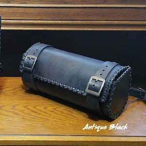 8-9 oz. Full-Grain Leather Tool Bag - No Artwork, fork bag, custom tool bag,