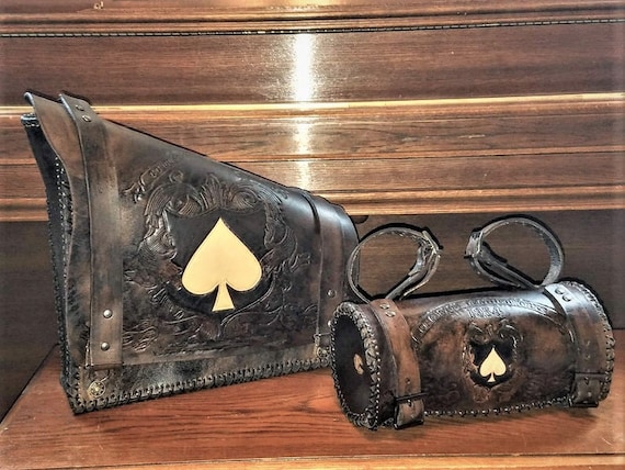 Set of 'ace of Spades' Series Frame and Fork Bags | Etsy