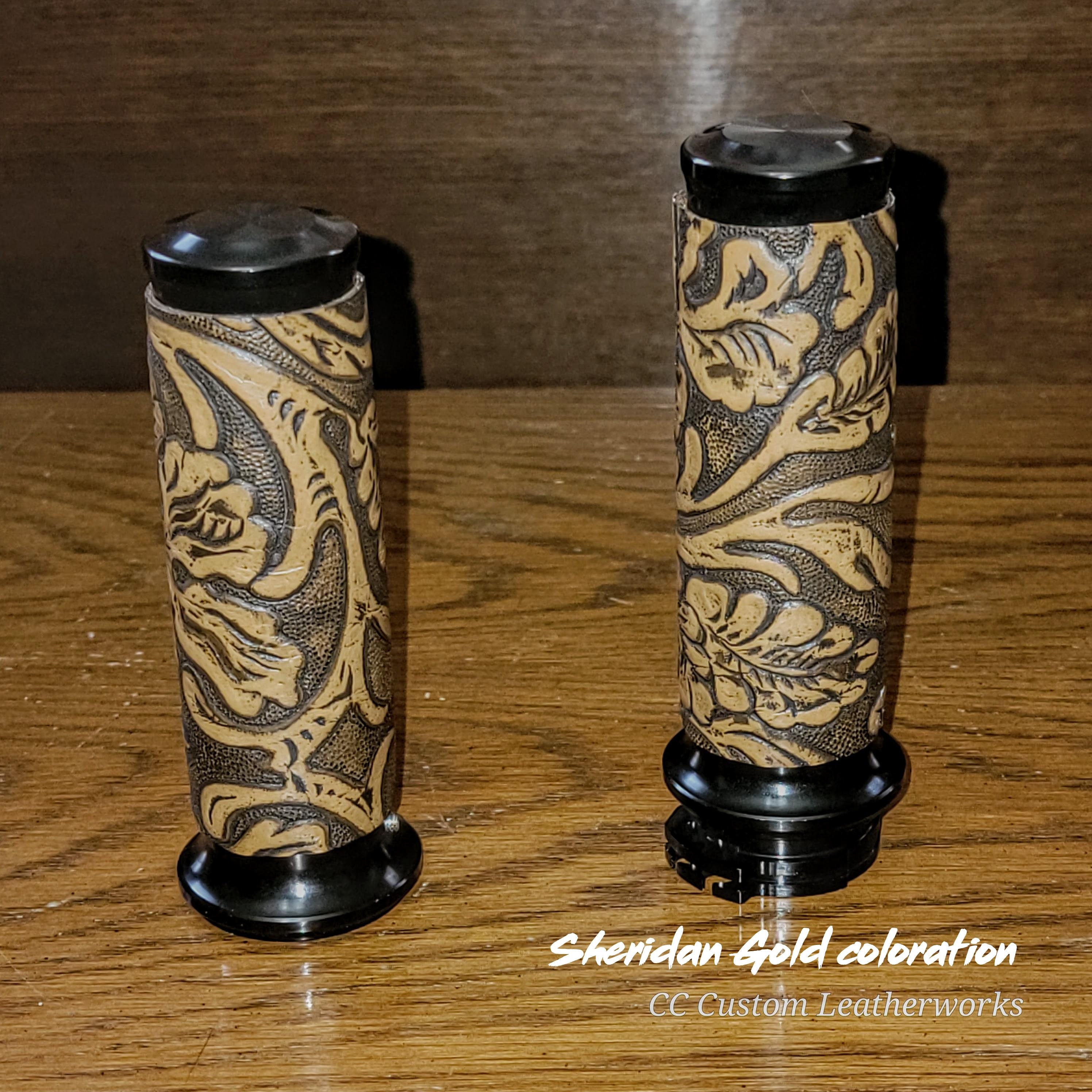 Sheridan-Embossed Throttle Grips