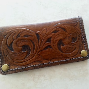 biker document cover, checkbook cover, leather cover for important papers, biker registration/insurance holder