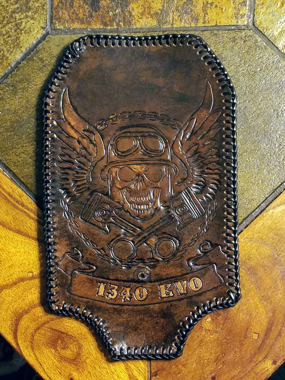 Fuel Tank Liner, Custom Handcrafted Gas Tank Liner, Leather Gas Tank