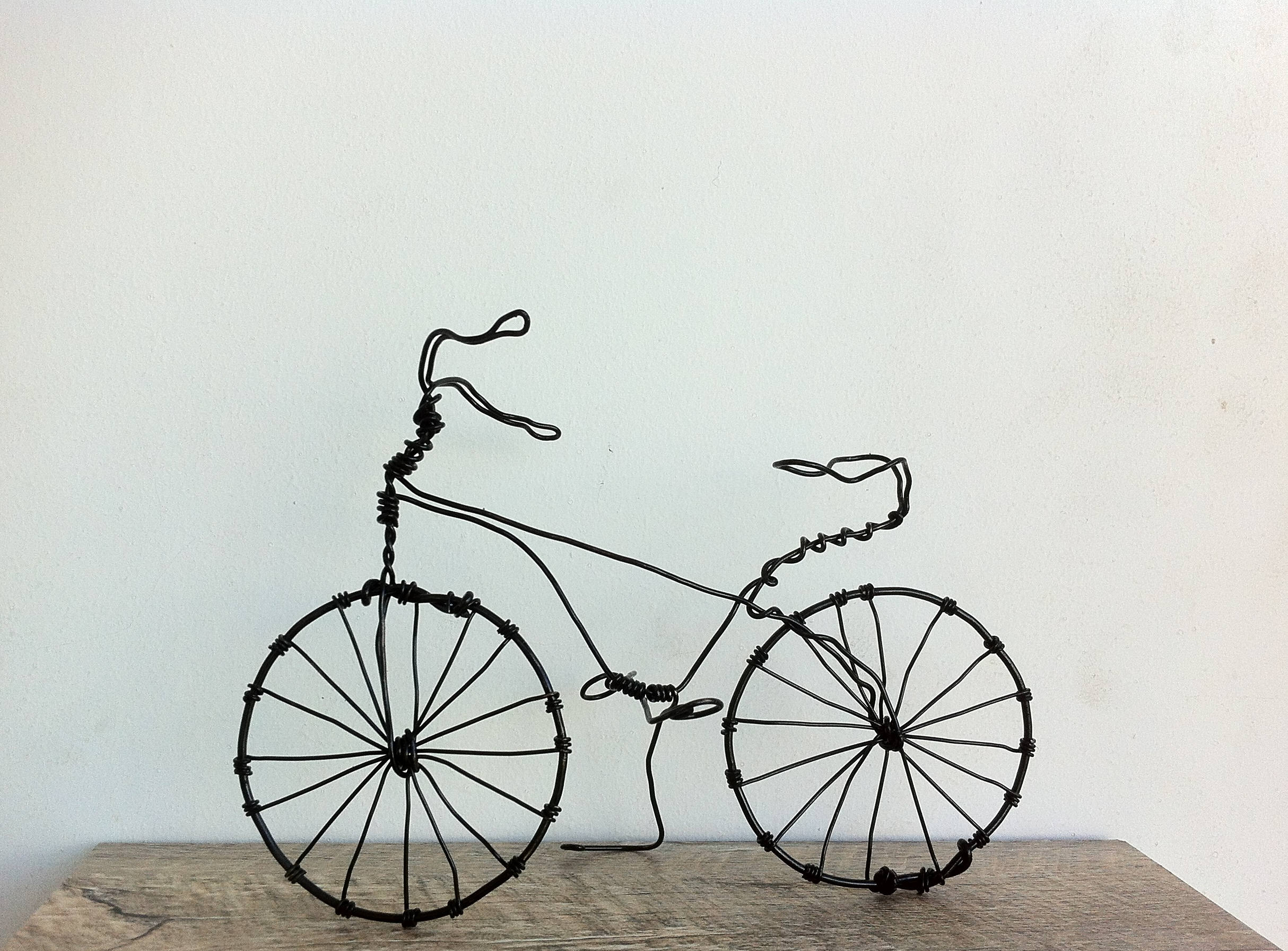 Wire bicycle metal sculpture scrap metal art scrap art Etsy