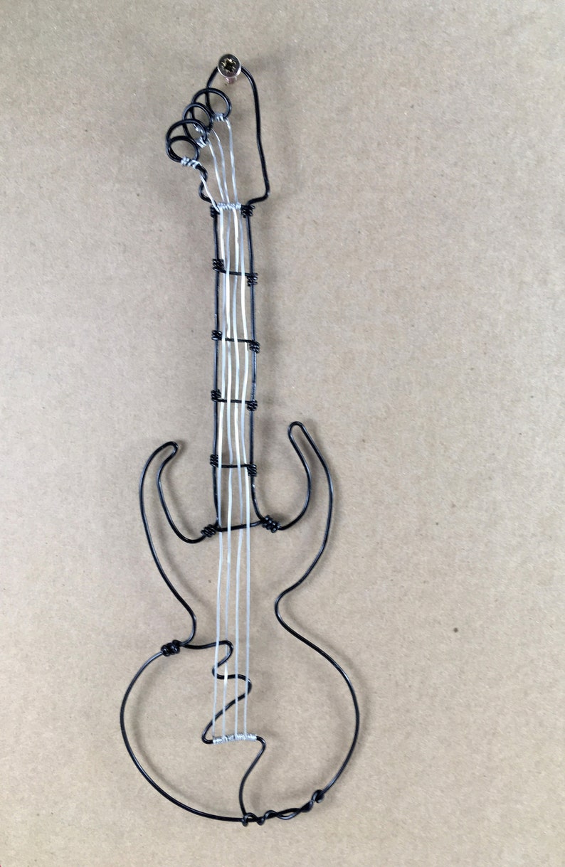 Guitare De Fil Pour étagère Murale Décor De Musique Etsy