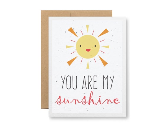 You are my sunshine lyrics | Greeting Card