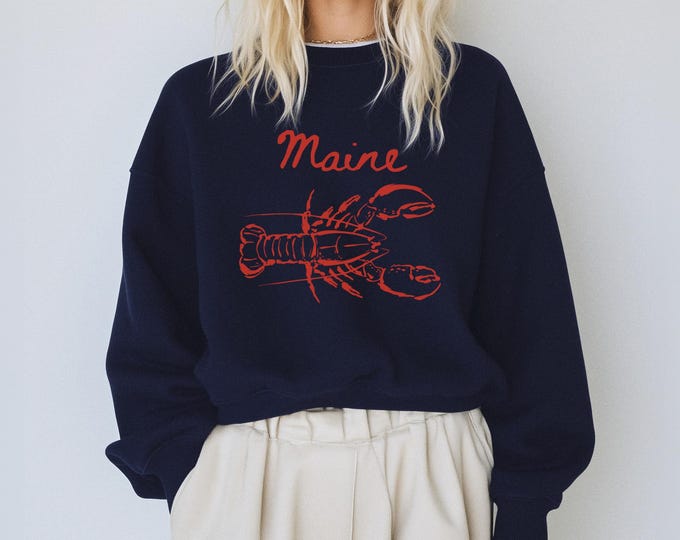 Lobster Maine Seafood Club Crewneck Sweatshirt