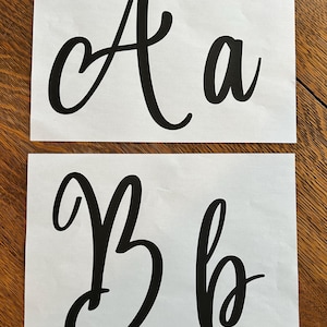 Knit Wire Art Alphabet Template, Calligraphy Practice (Digital Download Zip File)