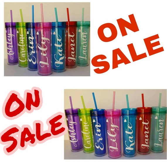 ON SALEPersonalized TumblerTumbler with StrawAcrylic Etsy