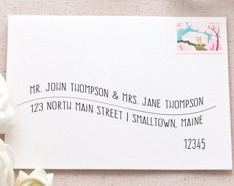 Printable Mail Address Labels Template Casual Calligraphy | Etsy