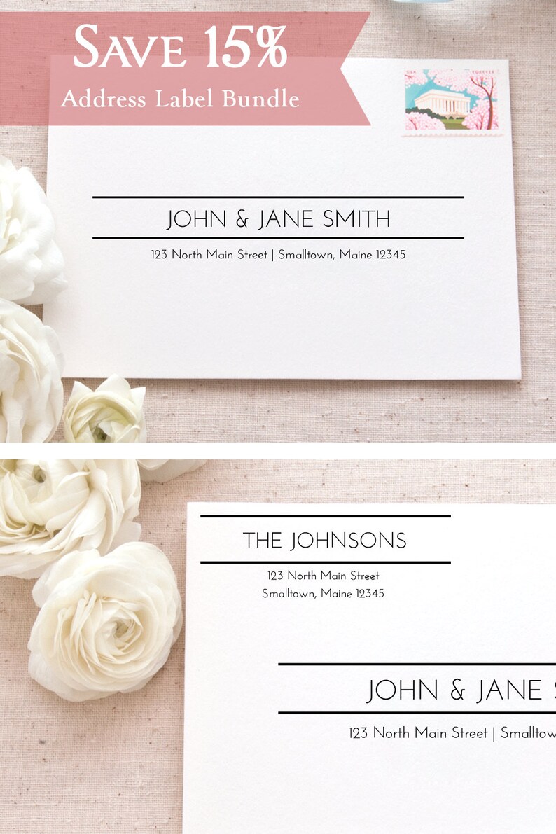 Printable Mailing Labels Template Clean and Modern Address Labels for