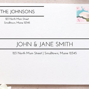 Printable Envelope Address Template Clean and Modern Envelope ...
