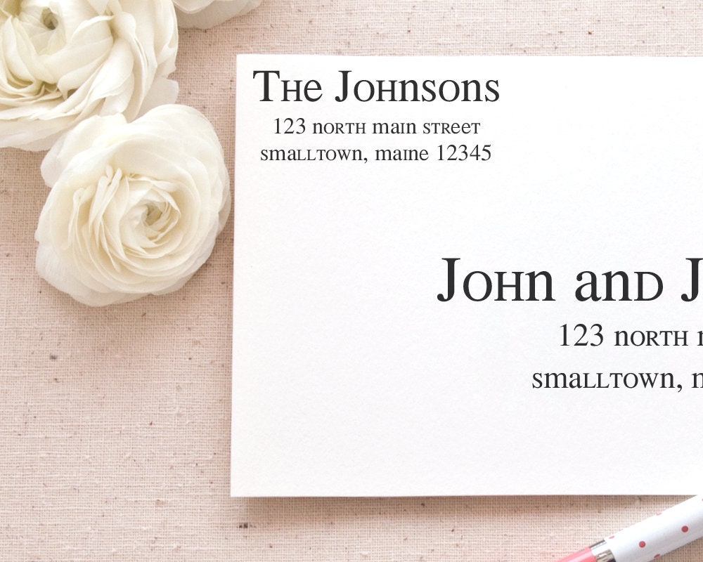 Printable Mail Address Label Template Bundle Clean and Modern Printable ...