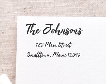 Printable Mail Address Labels Template | Brush Calligraphy Printable Mail Labels for Wedding Invitations and Announcements