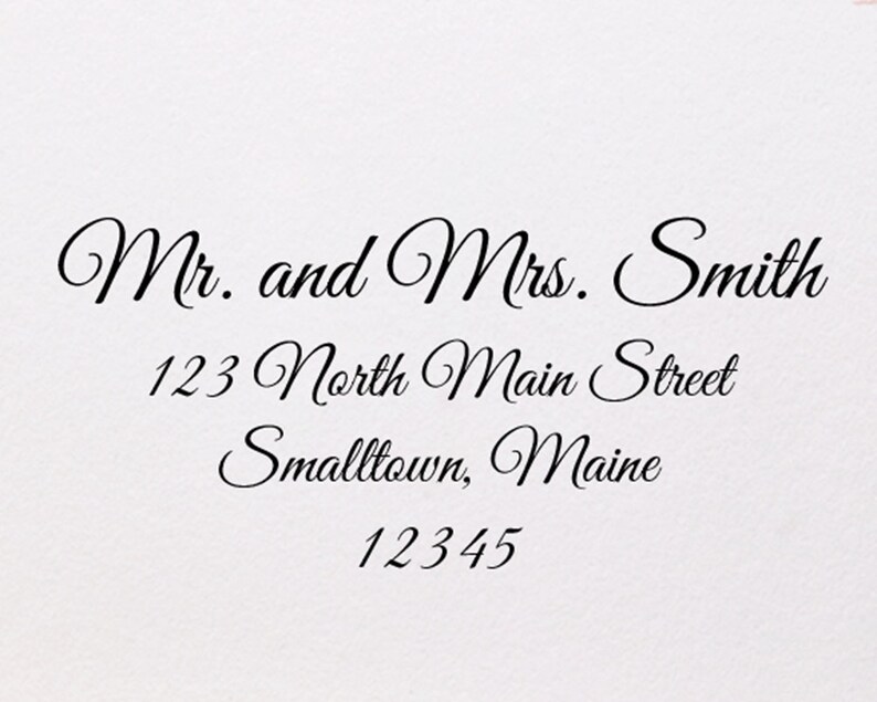 Printable Mail Address Label Template Elegant Calligraphy Etsy