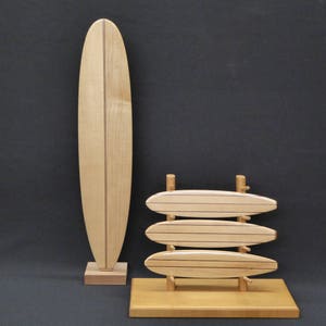wooden surfboard