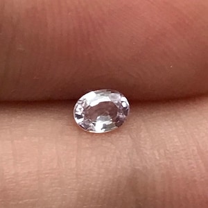 4x3mm safira rosa claro natural 0,21 quilates corte oval facetado solto aquecido, safira extraída da terra