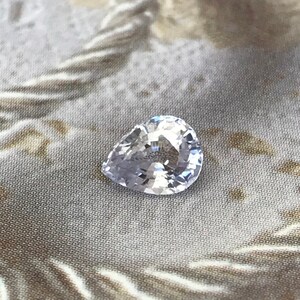 Lavender Natural Sapphire 0.81 carat 6 x 5 mm Pear Cut, Faceted Loose Gemstone Light Purple Unmounted Gem