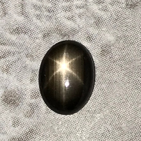 7x5mm 6 Ray Natural Black Star Sapphire Loose Gemstone cts Cabochon Wholesale Flowing Gems Corundum September Birthstone Small 5x7
