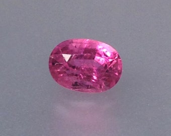 7x5mm Natural Pink Tourmaline 1.06 Carats Tested Stone Wholesale Gems Faceted Loose Gemstone Red Oval Cut Unmounted For Gold Jewelry