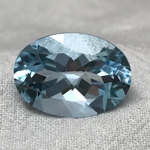 18x13mm Light Blue Topaz 14.96 carat Oval Cut Loose, Gemstone Blue Topaz, Faceted Blue Topaz, December Birthstone