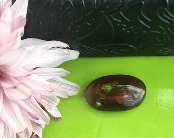 19x12mm Fire Agate over 9 carats oval loose Cabochon Gemstone