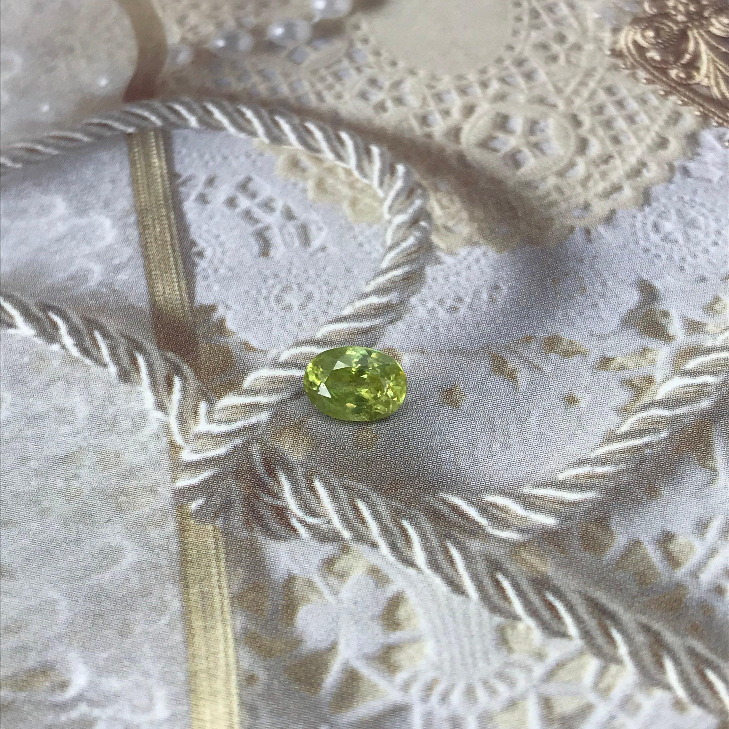 RARE ! SAPHIR BLEU VERT DE MADAGASCAR FORME COEUR : 1,32 CARAT ★ P205