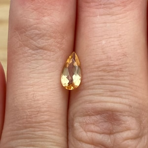 8.2x4.2mm Imperial Topaz 0.67 carat Pear Cut