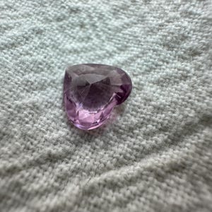 Natuurlijke roze spinel 0,62 karaat 6 x 5,7 mm gefacetteerd hartgeslepen losse edelsteen afbeelding 7