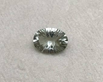 Prasiolita de 5,79 quilates (quartos verde-claros) 14x10,5 mm lapidação oval fantasia, pedra preciosa verde solta facetada, ametista verde