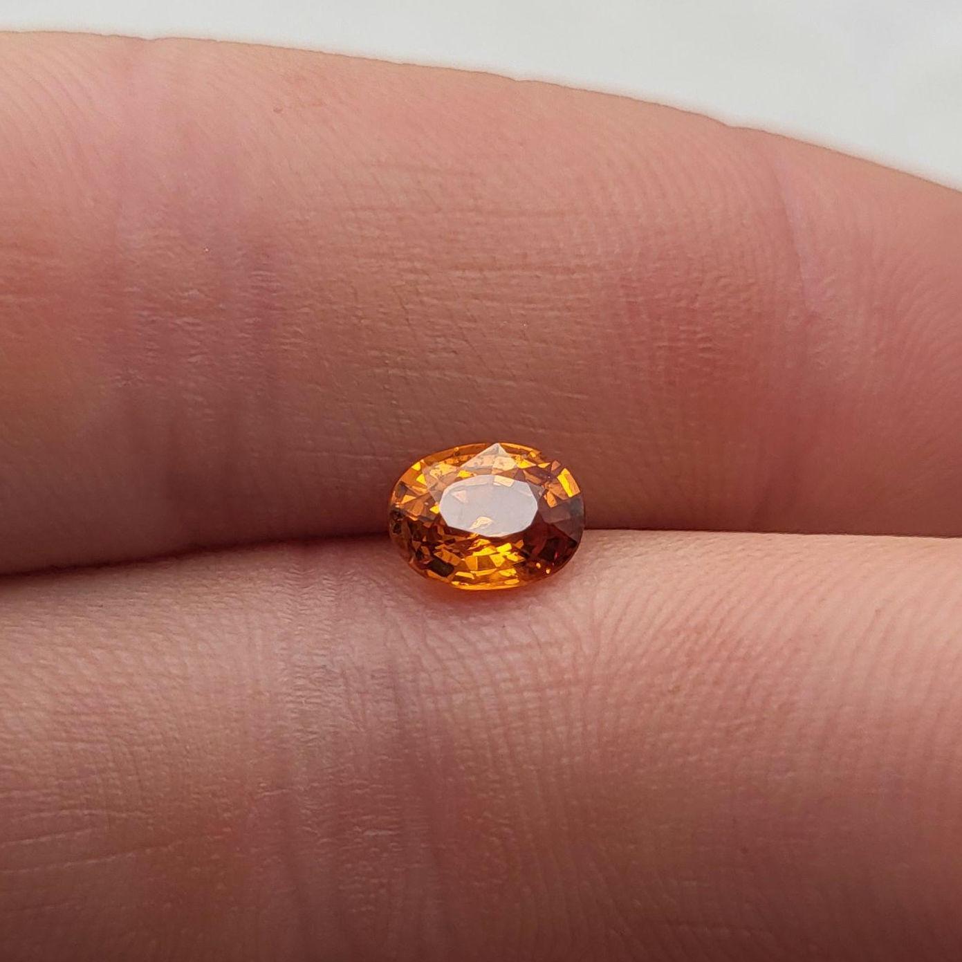 RARE !! JOLIE SPESSARTITE ORANGE DE NAMIBIE : 1,91 CARAT