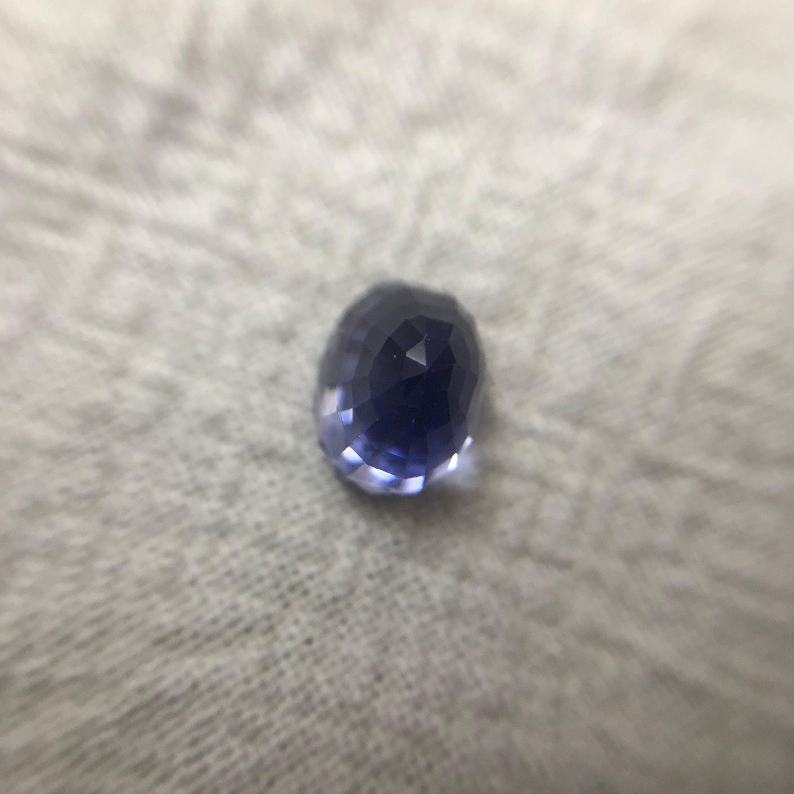 ZAFFIRO BLU 4,45 CT IMPECCABILE TAGLIO SMERALDO SINTESI - Foto 3