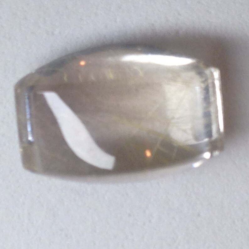 Rutilated Quartz Natural Rutile Gemstone 10.91 Carats 16x11 Etsy