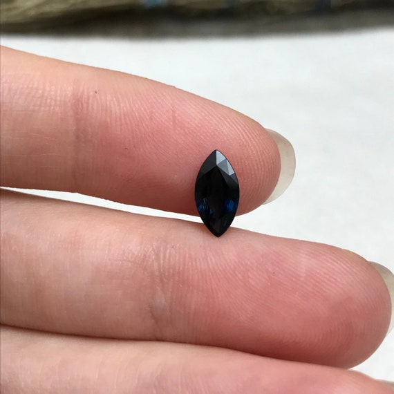 Natural dark blue best sale sapphire