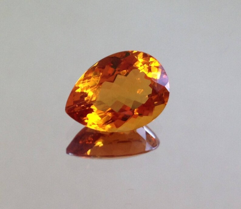 Orange Citrine 18x13mm 10 Carats Cts Pear Cut Wholesale Etsy Sweden