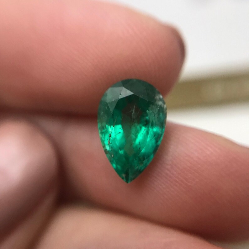 GIA-zertifiziert 2,76 cts Smaragd 11,4 x 7,6 mm facettierter loser Edelstein, schöner natürlicher sambischer Smaragd Bild 9