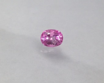 Natuurlijke roze spinel 1,32 karaat 7,2 x 5,5 mm gefacetteerde ovale losse edelsteen edelsteen kleur, onverwarmd onbehandeld