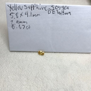 Natural Yellow Sapphire 0.67 Carat 5.8x4.1mm Oval Cut, Beryllium Treated Sapphire, Faceted Loose Gemstone, BE Treated image 10