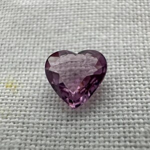 Natuurlijke roze spinel 0,62 karaat 6 x 5,7 mm gefacetteerd hartgeslepen losse edelsteen afbeelding 5