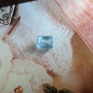 10.4x7.9mm 4.6 Carat Natural Sky Blue Aquamarine Light Blue Gem Rectangle Cut Loose Faceted Gemstone Beryl March Birthstone Wholesale Gem image 9