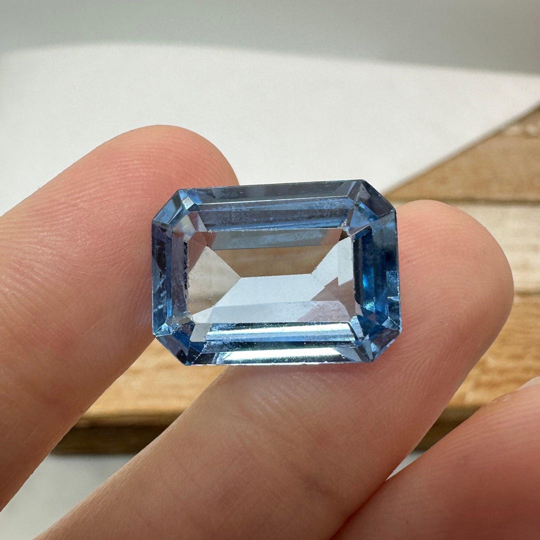 17.29 Carat Lab Spinel 18x13mm Emerald Cut, Faceted Loose Gemstone - Etsy